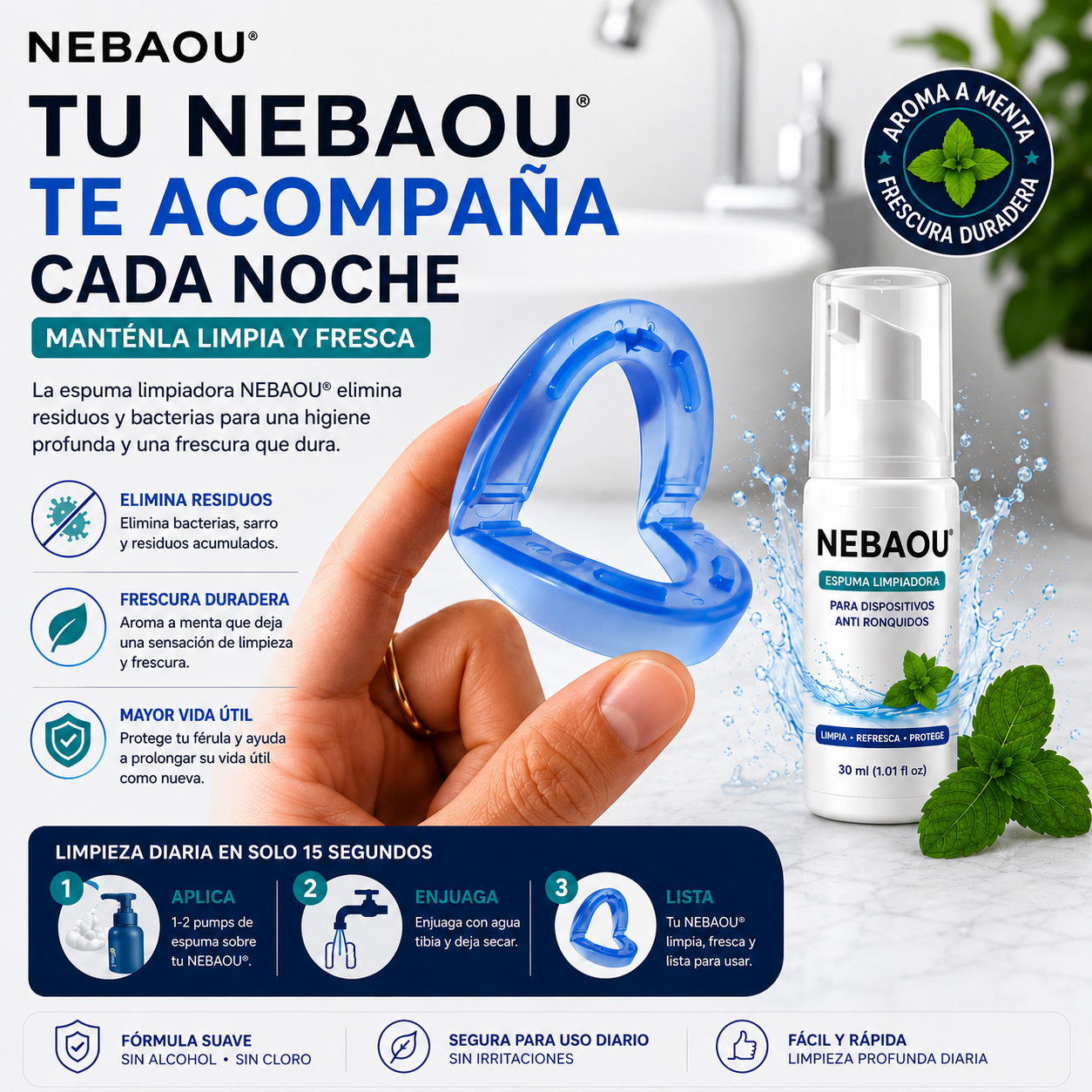 SPRAY DESINFECTANTE NEBAOU® PARA UNA LIMPIEZA DIARIA PERFECTA